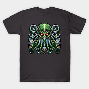 Biomech Cthulhu Overlord S01 D41 T-Shirt